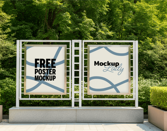 Free Poster Mockup Outdoor Natural Environment