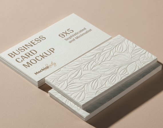 Business Card Mockup Sophisticated and Minimalist