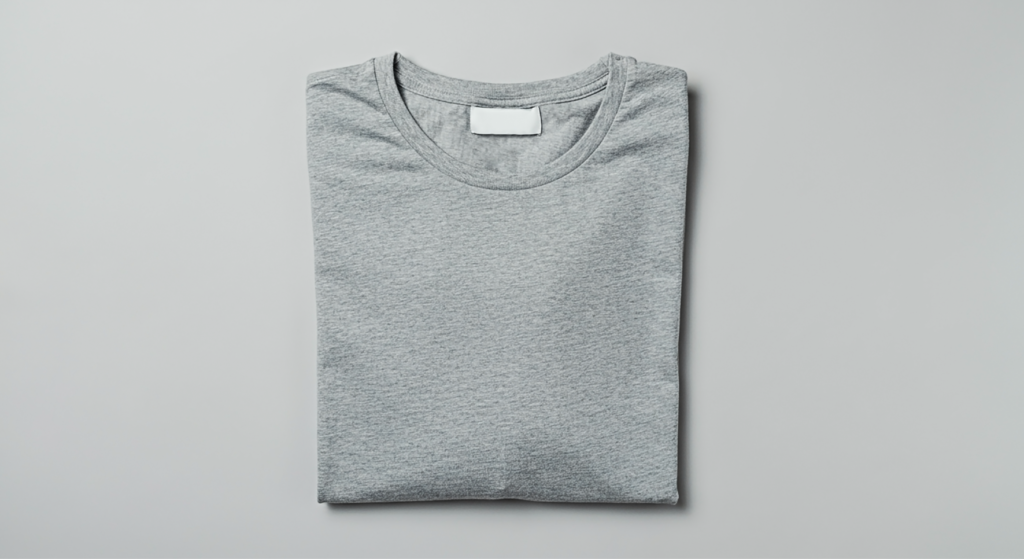 FREE Minimalist Folded T-Shirt Mockup 
