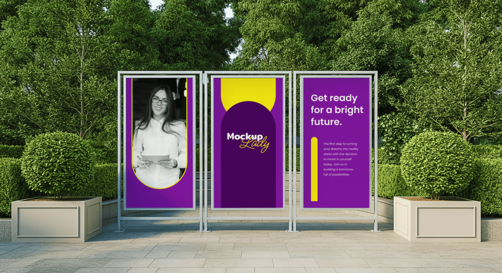 FREE Outdoor Advertising Panels Mockup