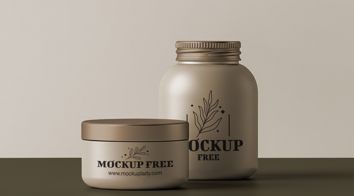 FREE Minimalist Cosmetic Packaging Mockup