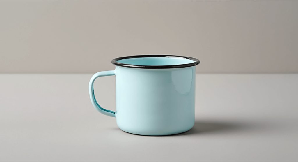 FREE Minimalist Enamel Mug Mockup