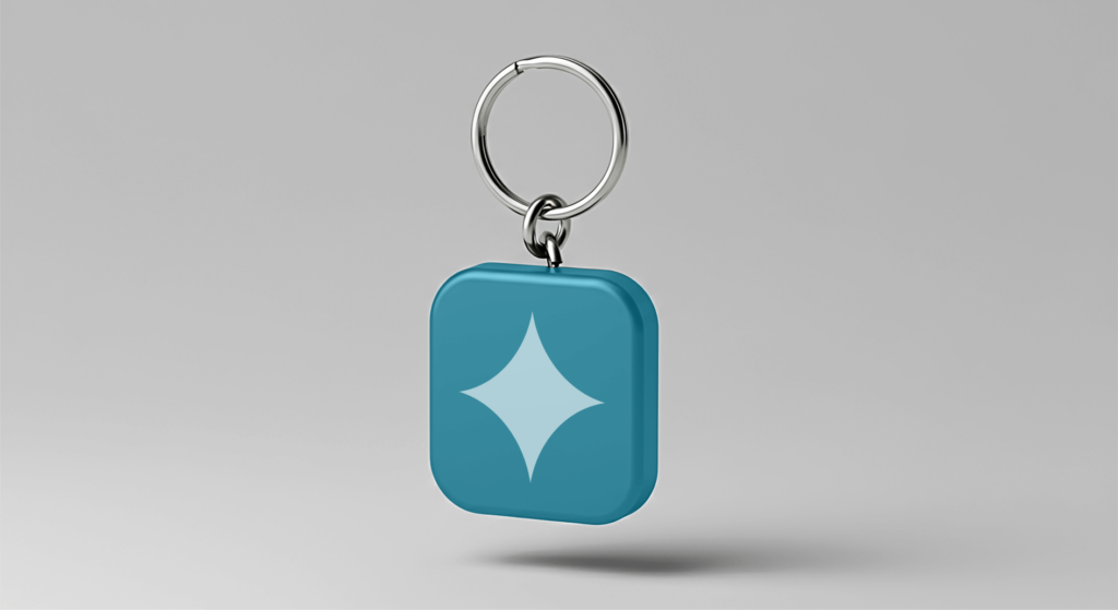 FREE Floating Square Keychain Mockup