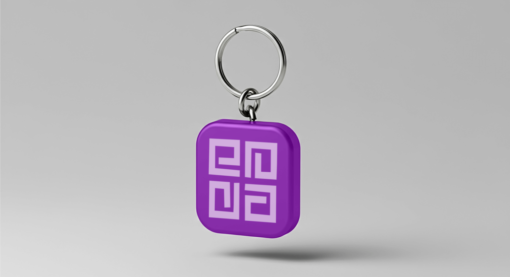 FREE Floating Square Keychain Mockup