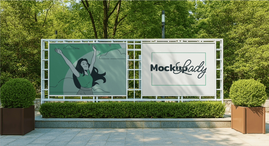 FREE Outdoor Advertising Panels Mockup