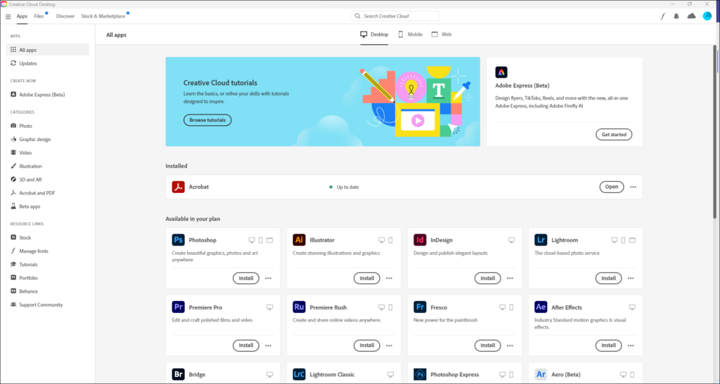 Adobe Creative Cloud