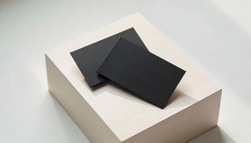 FREE Black Business Card Mockup
