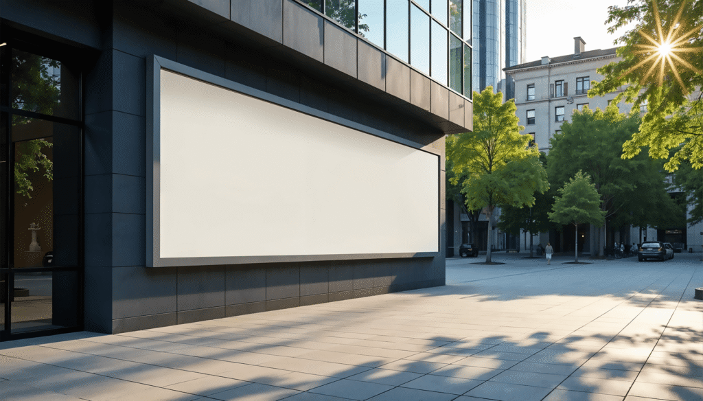 FREE Billboard Mockup on Urban Building