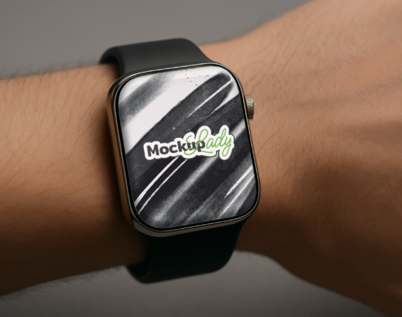 FREE Smartwatch on Wrist Mockup
