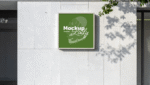 FREE Facade Mockup with Square Sign