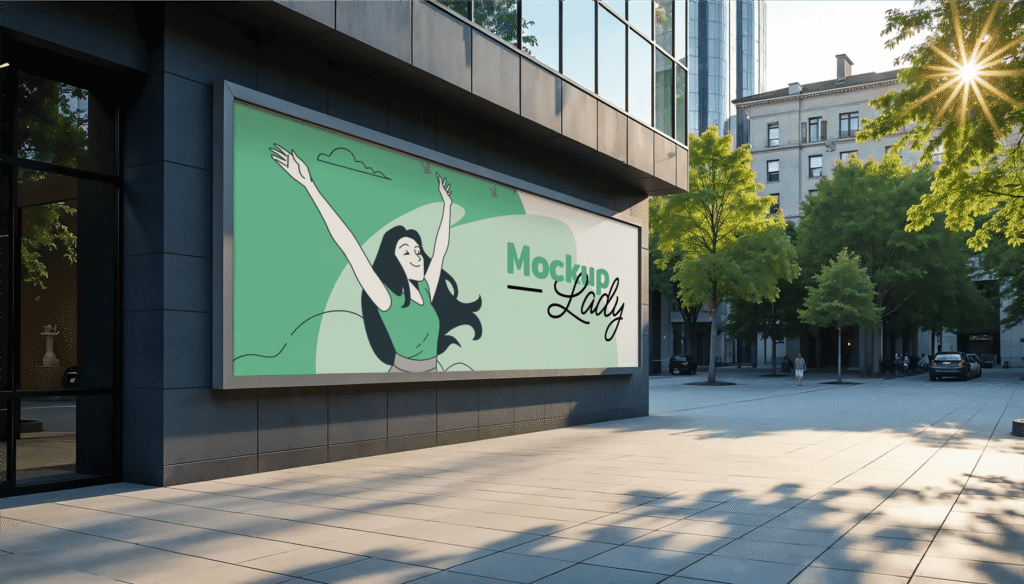 FREE Billboard Mockup on Urban Building