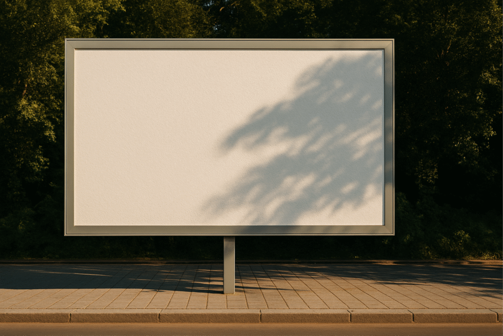 FREE Urban Billboard Mockup – Front View