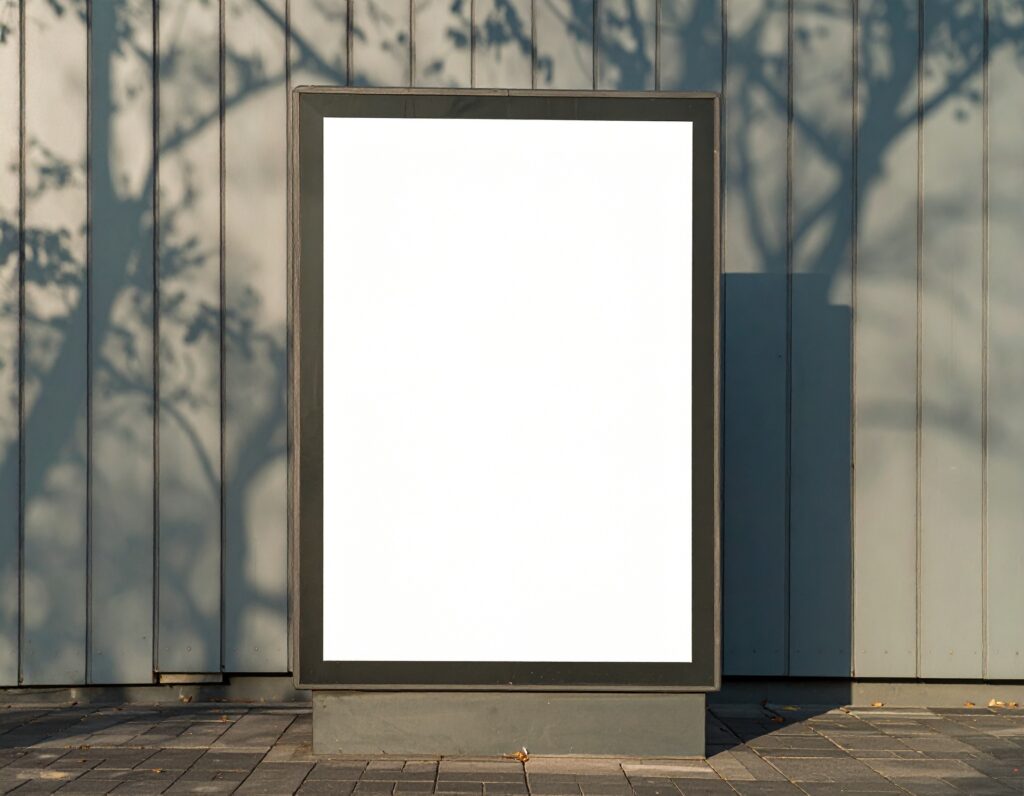 FREE Urban Billboard Mockup with Natural Shadow