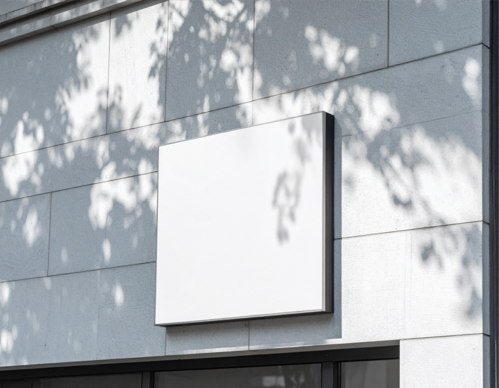 FREE Square Sign Mockup