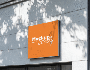 FREE Square Sign Mockup