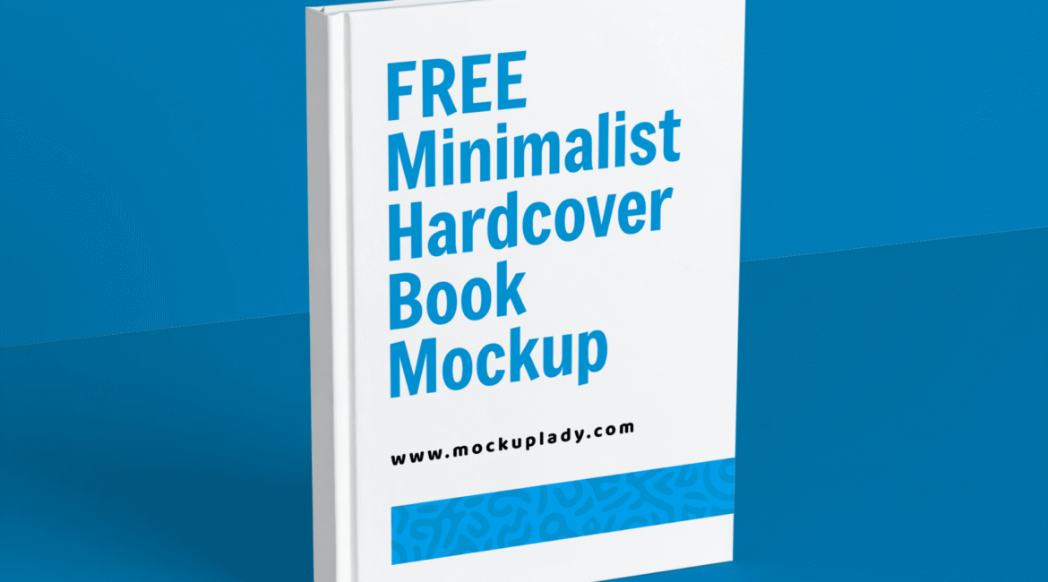 FREE Minimalist Hardcover Book Mockup