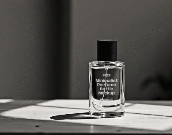 FREE Minimalist Perfume Bottle Mockup