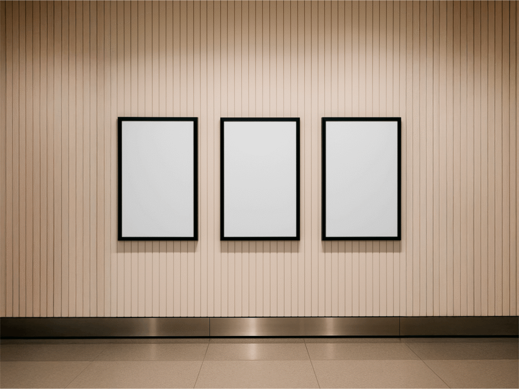 FREE Three Vertical Frames Mockup