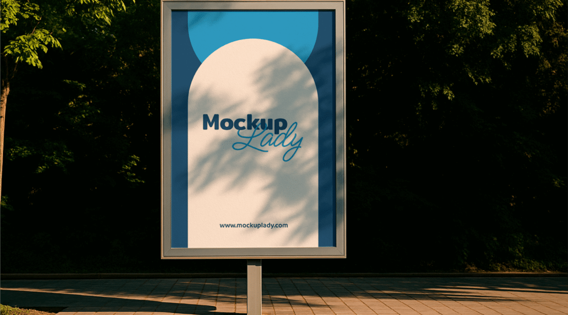 FREE Urban Vertical Billboard Mockup
