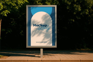 FREE Urban Vertical Billboard Mockup