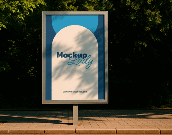 FREE Urban Vertical Billboard Mockup