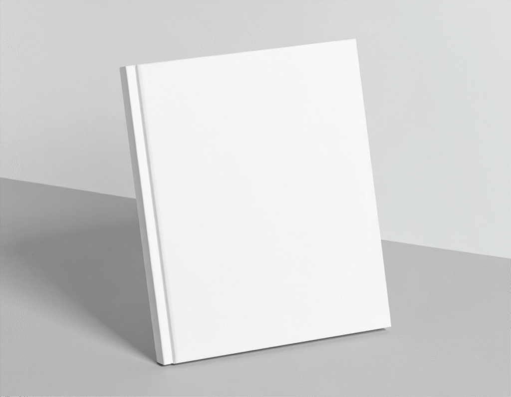 FREE Standing Hardcover Book Mockup