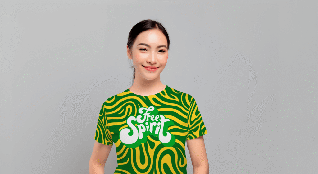 FREE Women’s T-Shirt Mockup with Neutral Background
