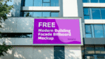 FREE Modern Building Facade Billboard Mockup