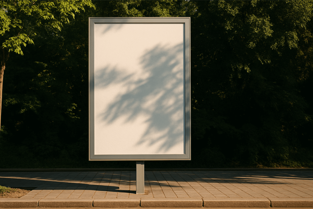 FREE Urban Vertical Billboard Mockup