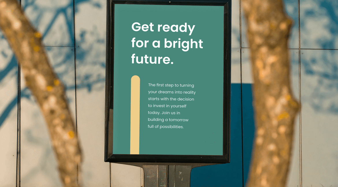 FREE Modern Vertical Billboard Mockup