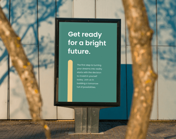 FREE Modern Vertical Billboard Mockup