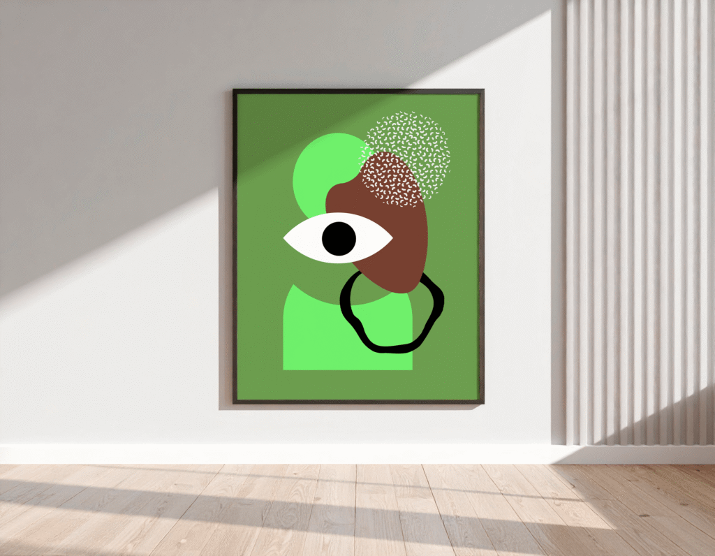 FREE Vertical Framed Poster Mockup