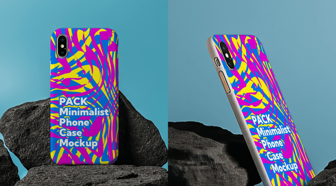 FREE PACK Minimalist Phone Case Mockup