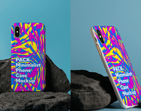 FREE PACK Minimalist Phone Case Mockup
